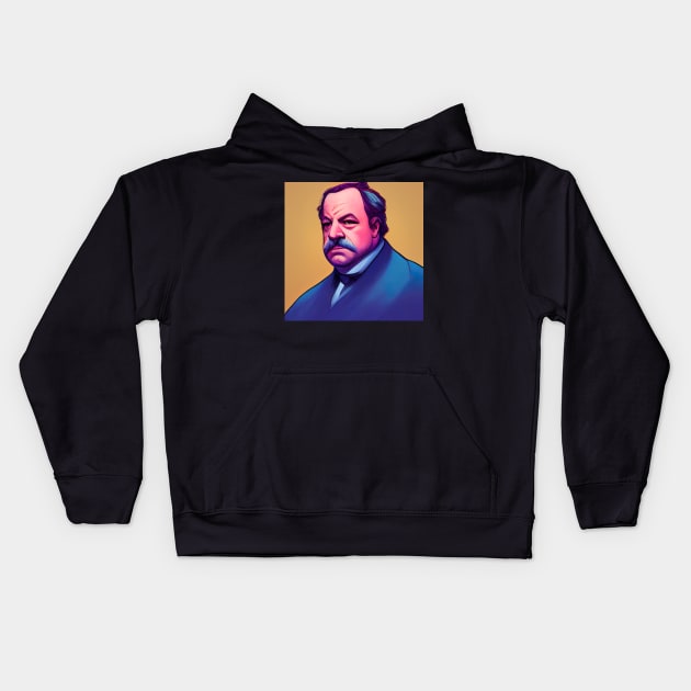 Grover Cleveland | Comics style Kids Hoodie by ComicsFactory